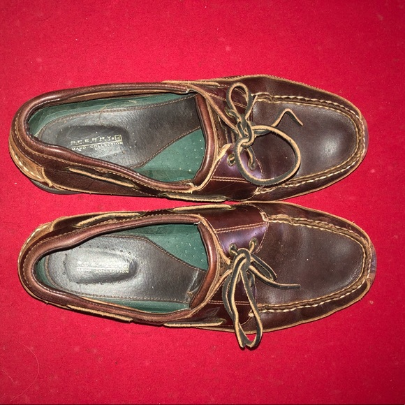 Men’s Sperry Leather Boat Shoes Gold Cup Cushion - Picture 2 of 4